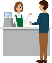 お店でご利用の場合