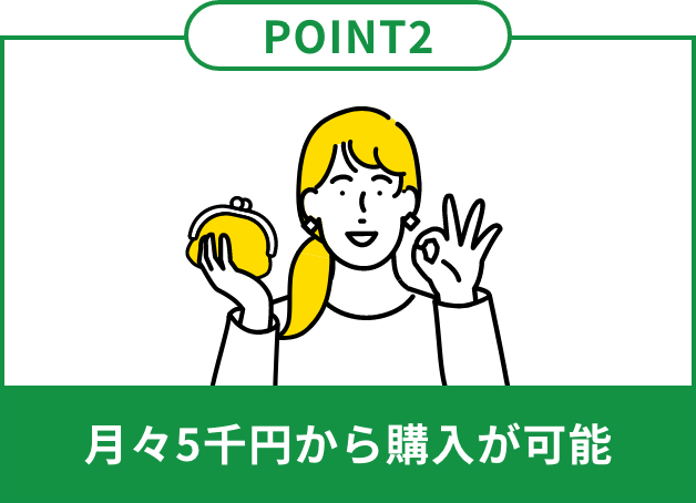 月々5千円から購入が可能