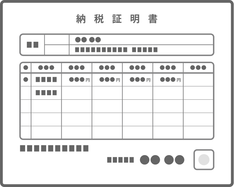 納税証明書(市町村発行)